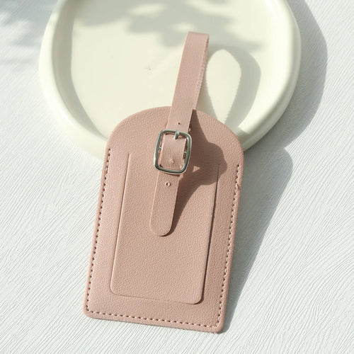 Faux Leather Luggage Tags for Men Women Suitcase Labels Baggage Tote Bag Tag ID Tags with Full Back Privacy Cover for Travel
